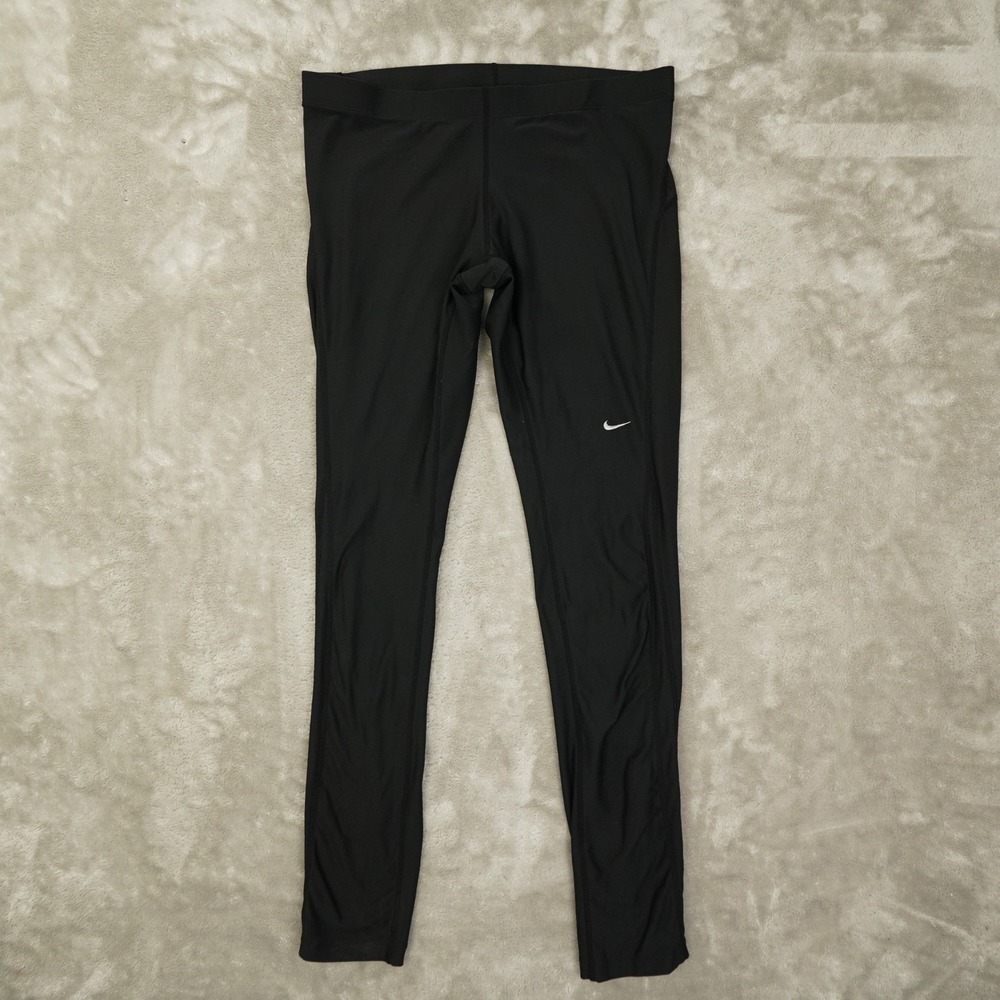 Nike Performance Leggings Women's XL Zip Back Black Running 379527 Training